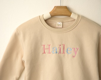 Sudadera con nombre personalizado para bebé, ropa para niños, regalo para baby shower, sudadera bordada personalizada para niño pequeño