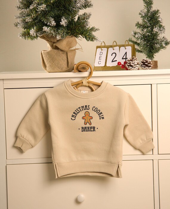 Kids Embroidered Embroidered Christmas Sweatshirt Christmas Light