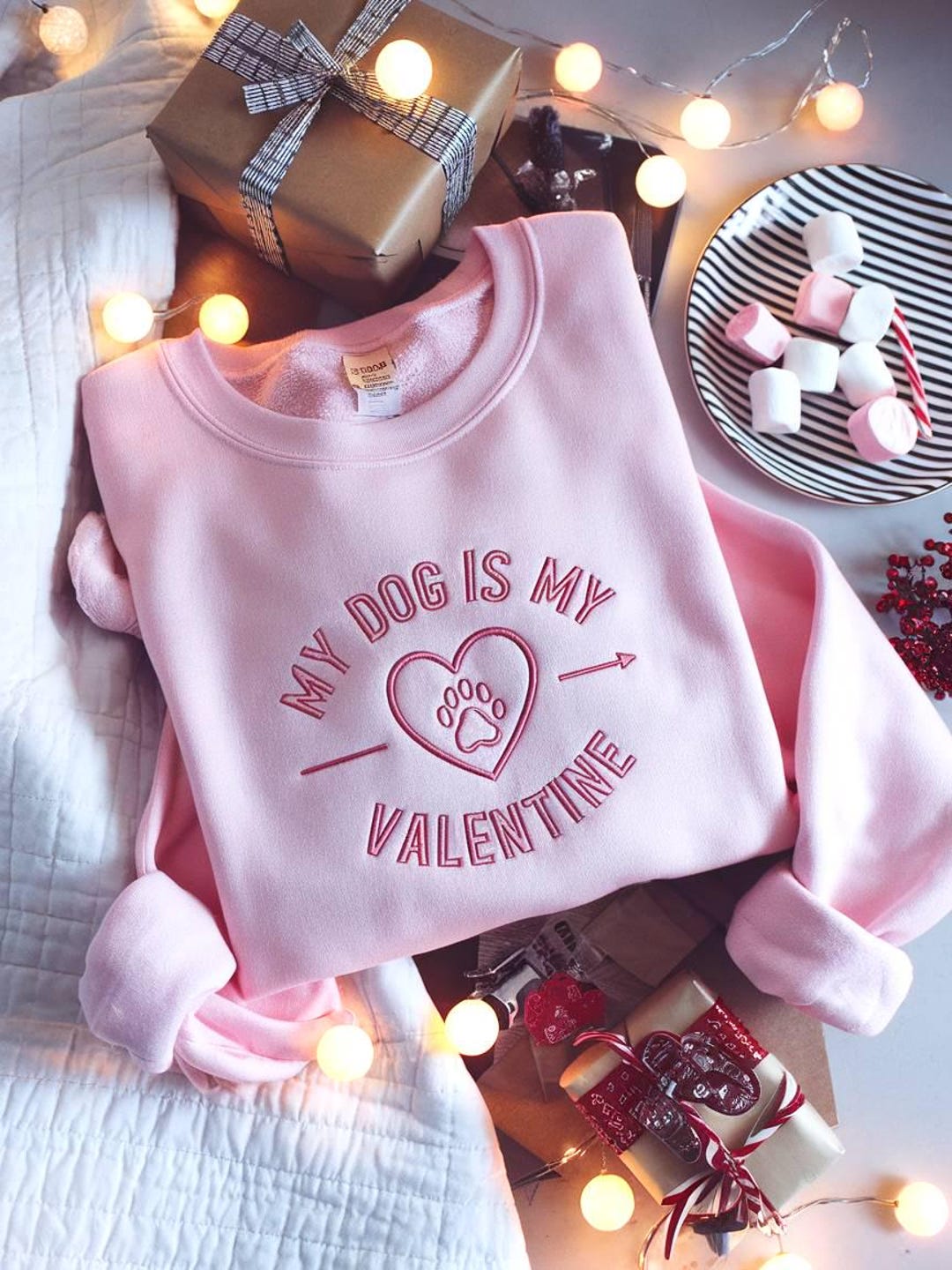 My Dog Is My Valentine Sweatshirt
