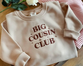 Sudadera bordada "Primo Mayor", Sudadera "Primo Mayor" para niños pequeños, Sudadera "Primo Mayor" para anuncio de embarazo, Anuncio de bebé, Regalo para baby shower