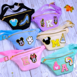 Riñonera personalizada / Riñonera personalizable / Riñonera para niños personalizada / Bolsa de nailon / Bolsa de viaje / Riñonera con parches.