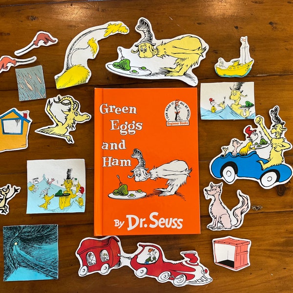 Green Eggs and Ham by Dr. Seuss Felt Board Pieces