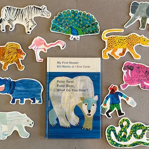 Polar Bear, Polar Bear, What Do You Hear? by Bill Martin Jr. Felt Board Pieces
