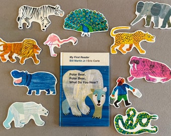 Polar Bear, Polar Bear, What Do You Hear? by Bill Martin Jr. Felt Board Pieces