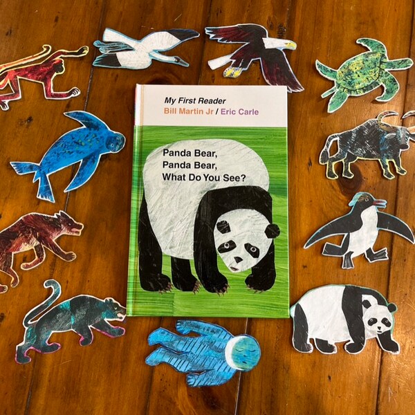 Panda Bear, Panda Bear, What Do You See? by Bill Martin Jr. Felt Board Pieces