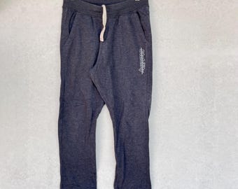Vintage Stability Grey Sweatpants With White Logo Size S