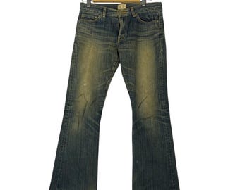 Vintage op Edwin 503 SD Super Flare op denim geïnspireerde Tornado Mart