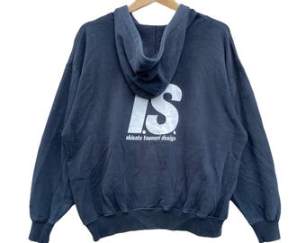 Vintage 90s Zucca Issey Miyake Black Cotton Sweatshirt - Size