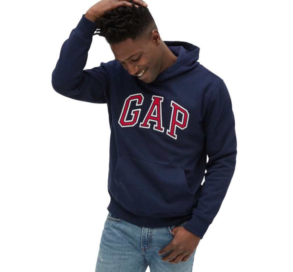 Vintage Gap Hoodie Jumper Vintage 90S Hooded Sweater Black Size L New Hoodie