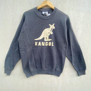 Rare!! Vintage Kangol Sweatshirt Big Logo Crewneck Jumper TB-01