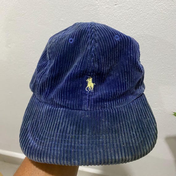 Ralph Lauren Vintage 90s Velvet Polo Cap Hat - Etsy display picture 1