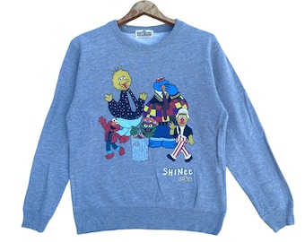 vintage Sesame Street Sweatshirt Crewneck Spellout Série télévisée pour enfants Sweatshirt M