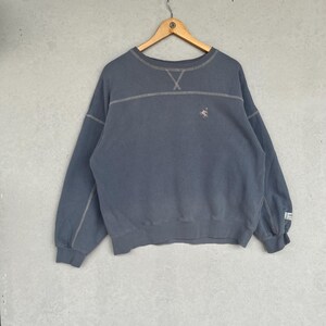 Vintage 90s JaVa Crewneck Sweatshirt Gray Color Size M