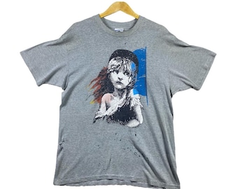 Vintage Thrashed 1986 Les Miserables Art  T-shirt Size L