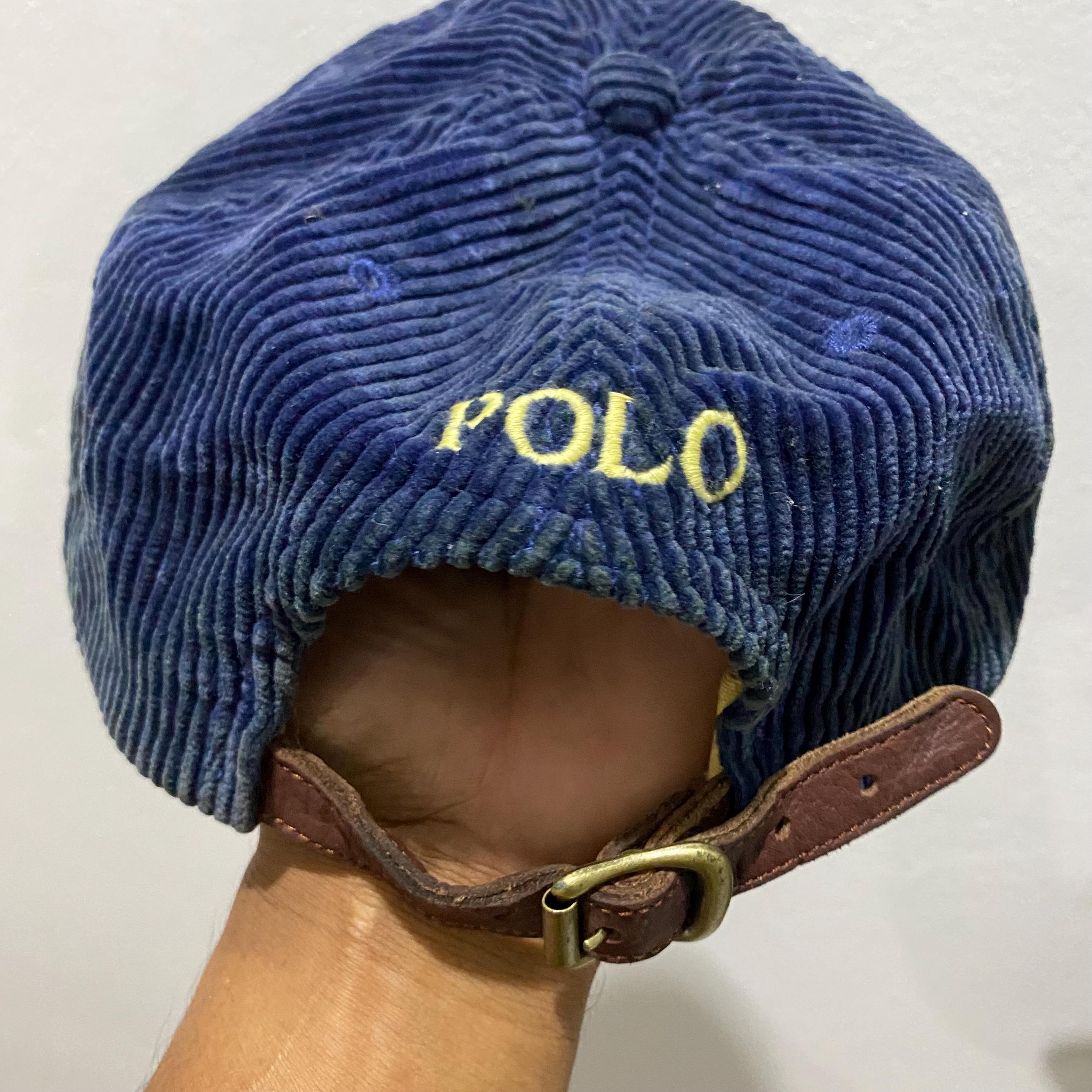 Ralph Lauren Vintage 90s Velvet Polo Cap Hat - Etsy