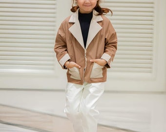 Special design Suit can wear both side   Brown & Light brown Color and can wear  both boy and girll