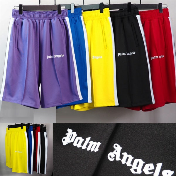 Palm Angel Webbing Casual Shorts,Y2K Cropped Pants,Couple Style Cropped Pants