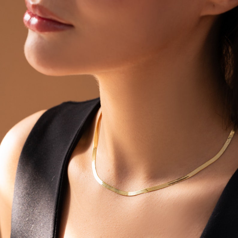 14k Gold Chain Necklace, Twist Chain, Box Chain, Paperclip Chain, Snake Chain, Curb Chain, Rope Chain, 12-24 inch Chain, Everyday Necklace zdjęcie 2