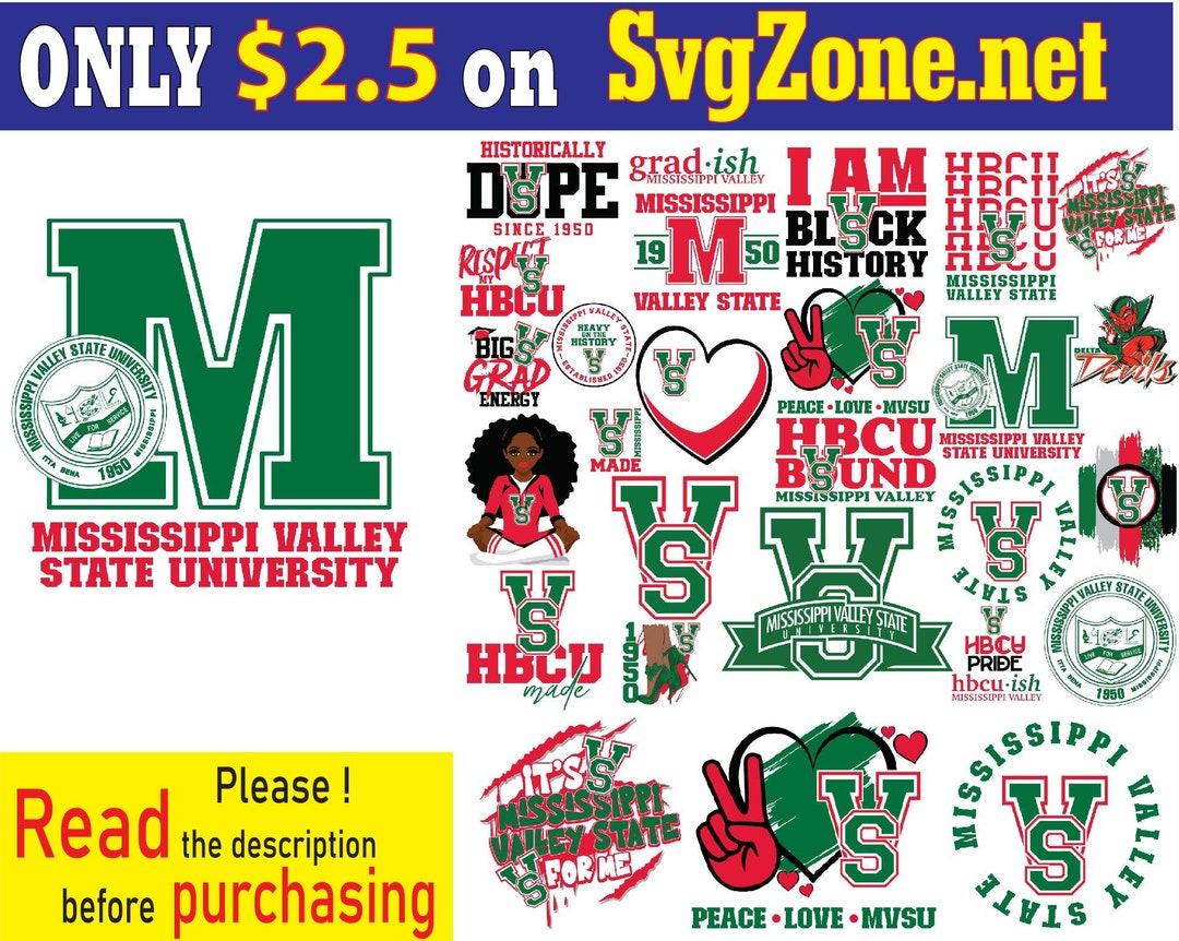 Mississippi Valley State Svg Hbcu Svg Hbcu Teams Svg Hbcu Etsy