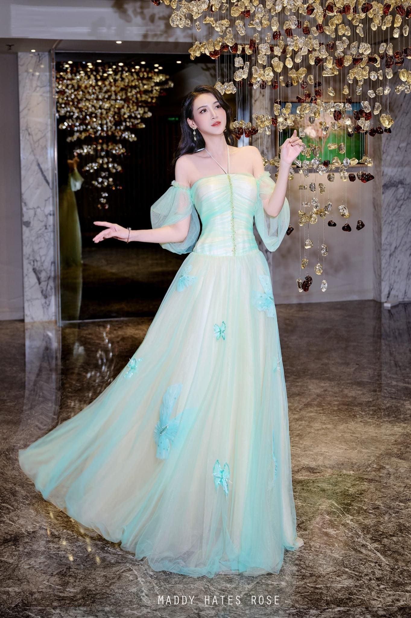 strapless open back dress Anesa Gown
