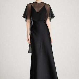 black courthouse wedding dress COCOMELODY A Bold Statement Of Love Timeless Black Wedding Dress Beauty Long Sleeves CW3526, 45 Days / Black / US22-UK24-EUR52