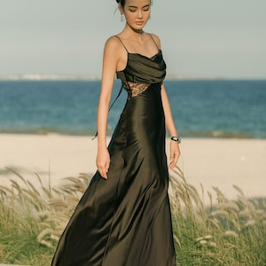 Black Lace Open Back Wedding Dress - Etsy
