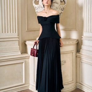 strapless bodycon black dress Black Strapless Bodycon Homecoming Dress with Fuchsia Bow – FancyVestido main image 0