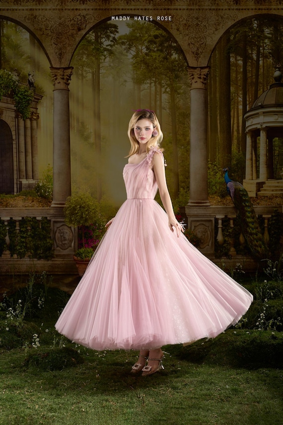 flowy princess dresses Princess Dress for Girls with Floral Lace & Cascading Ruffles