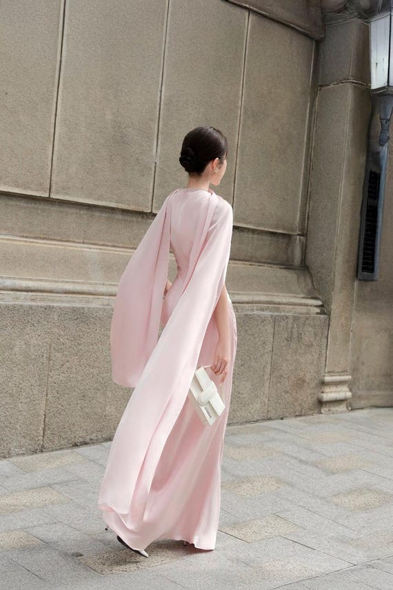 blush pink cape dress Buy Blush Pink Cape Maxi Dress from Next USA