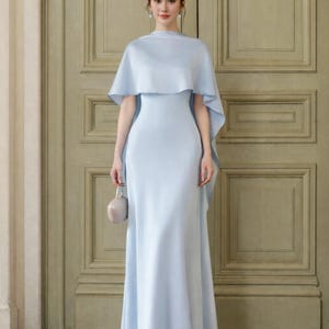 Dusty Blue Wedding Guest Dress - Etsy
