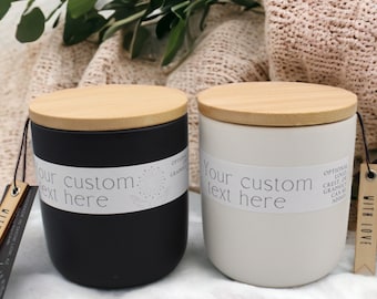 Personalized candle custom label candle your custom text here custom logo candle corporate gift candle candles for mom realtor closing gift