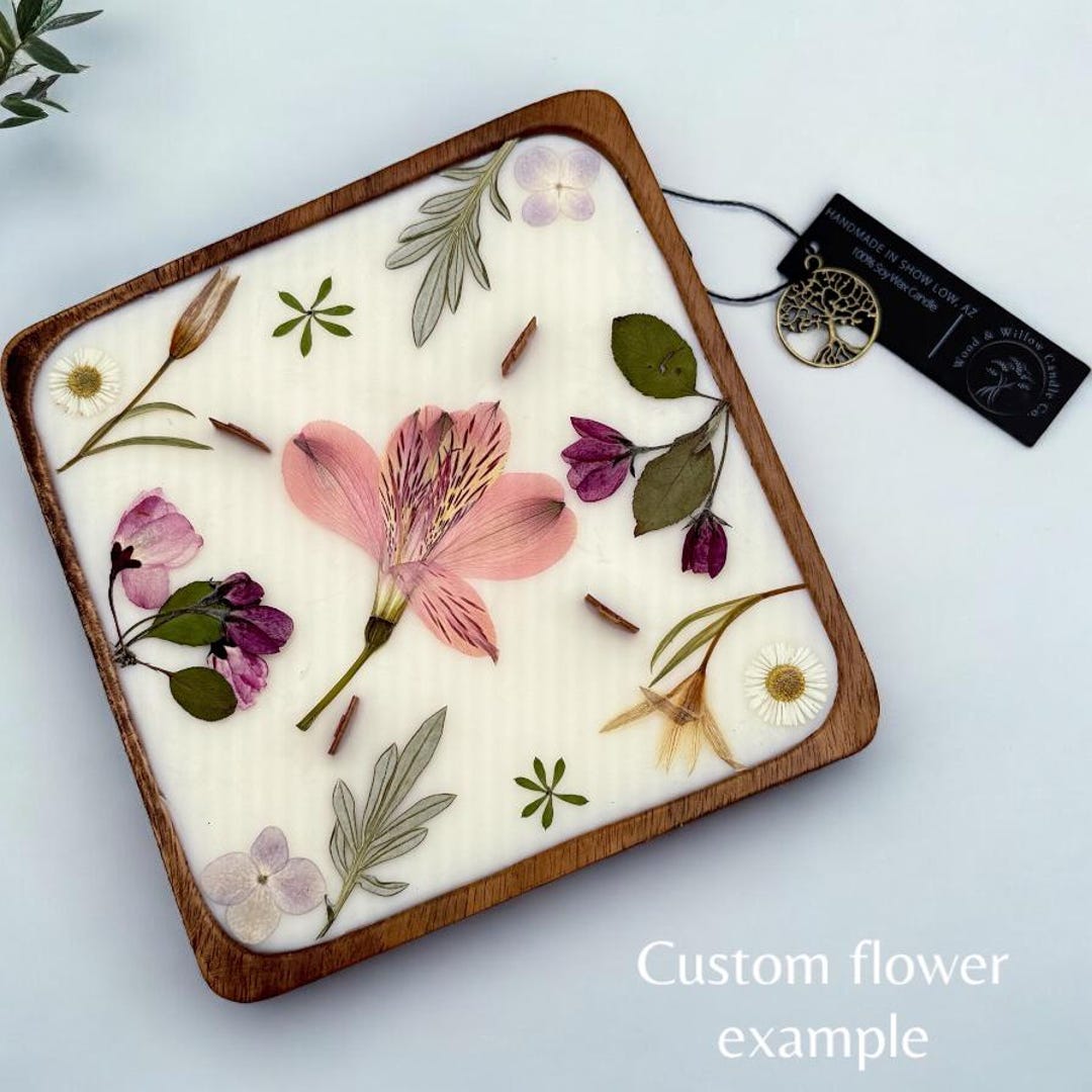 Square Dough Bowl Candle