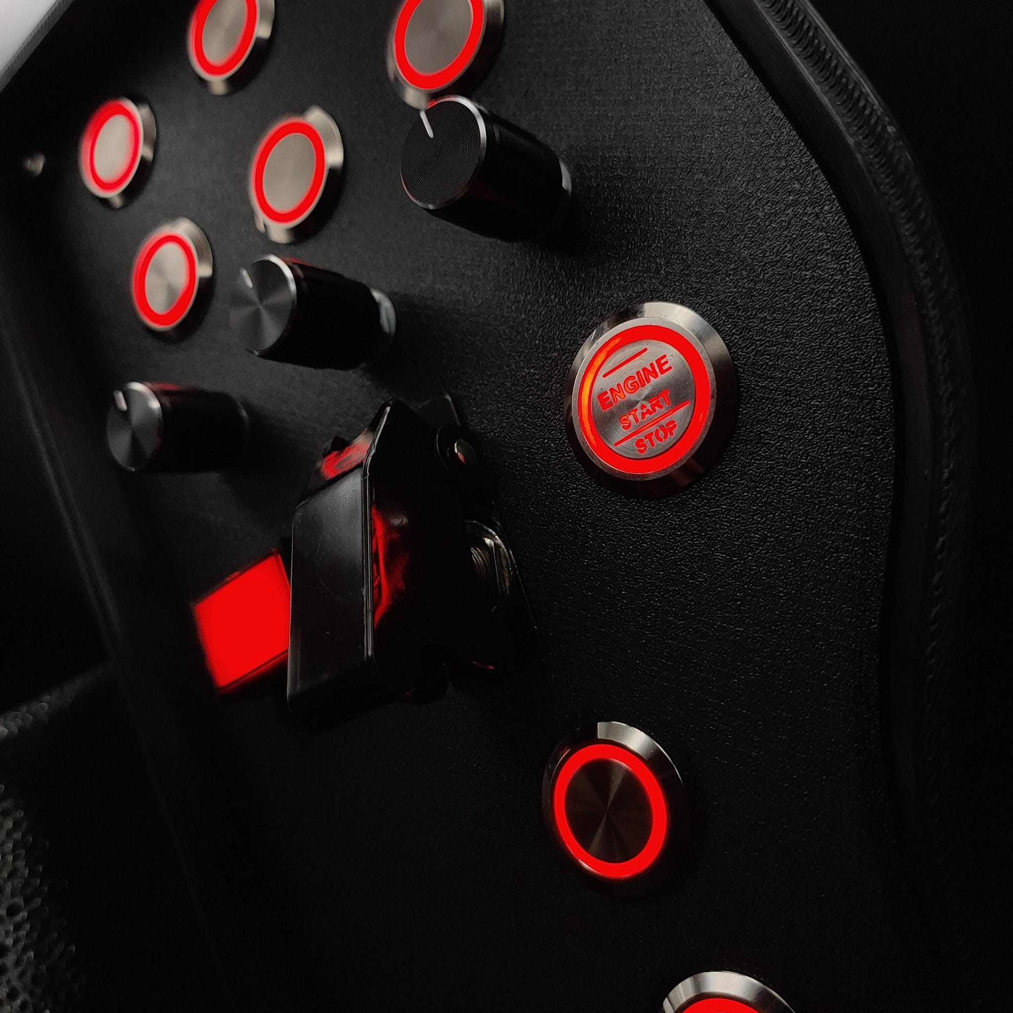 Register Racing Button Image OSG Sim Racing Button Box: Classic - Red Edition - Etsy