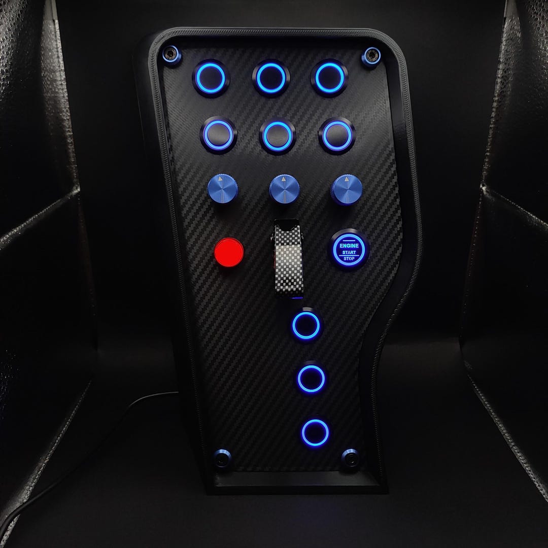Register Racing Button Image OSG Sim Racing Button Box: Sport+ Blue Edition - Etsy
