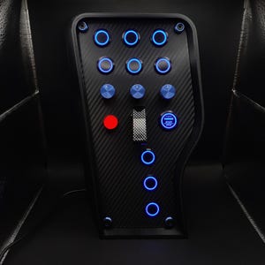 Caja de botones OSG Sim Racing: Edición Sport+ Azul