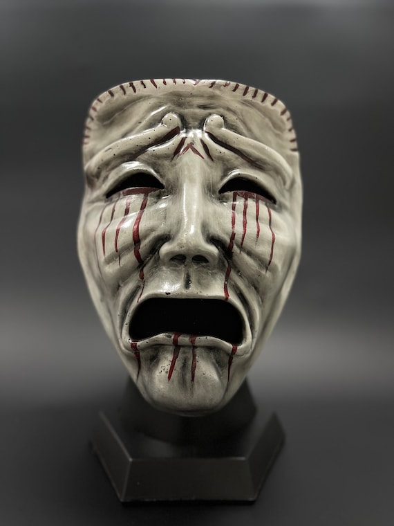 Blood Stain SCP 035 Mask Comedy Mask Tragedy Mask Wearable Role-playing  Helmet SCP Foundation 035 Prop Replica -  Denmark