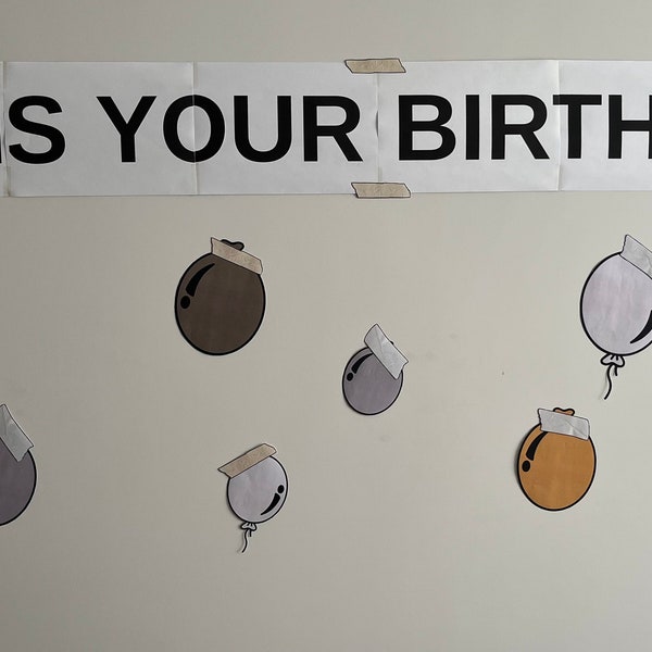 The Office Theme Birthday Banner - Digital Download- It Is Your Birthday for The Office fans