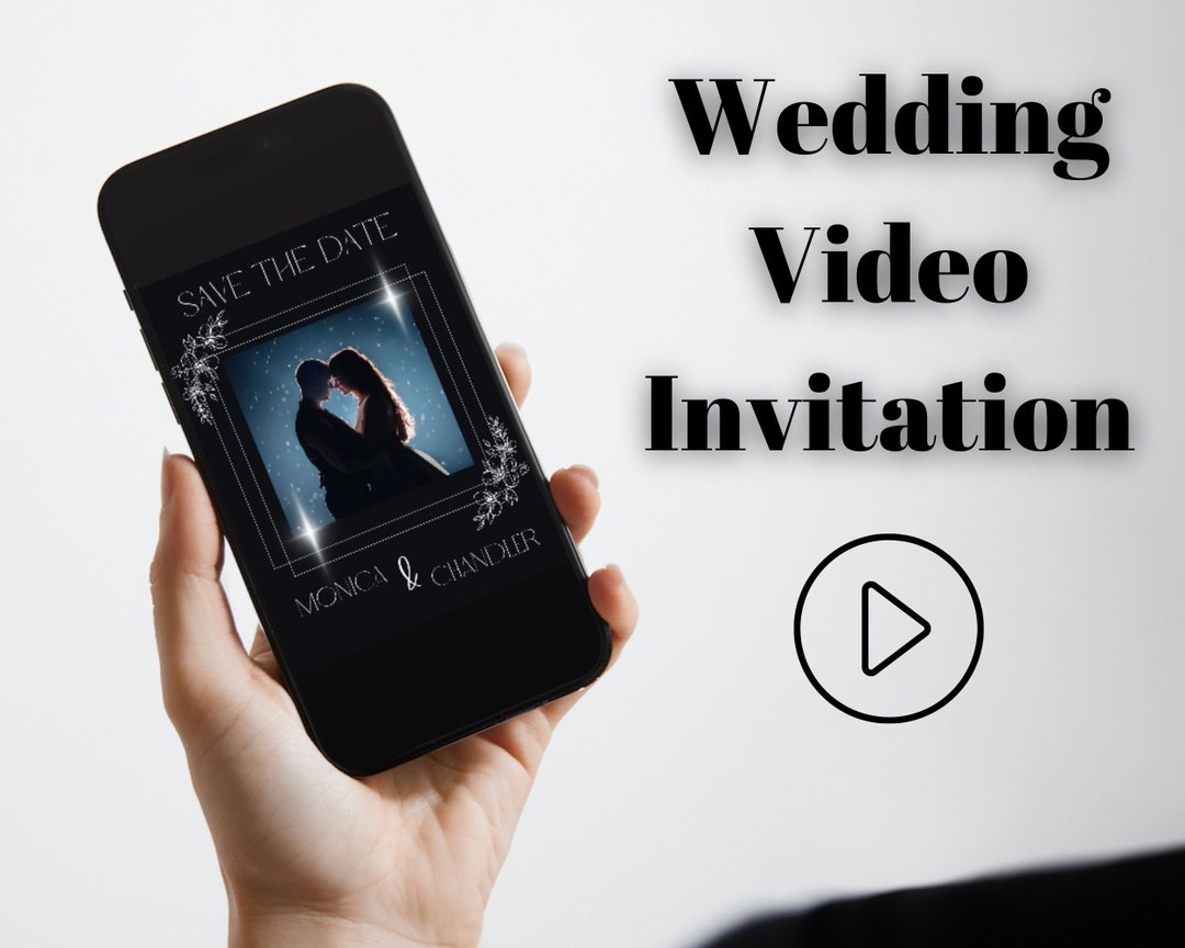 Video Invites Personalized Wedding Video Invitation Template, Custom Wedding Video E ...