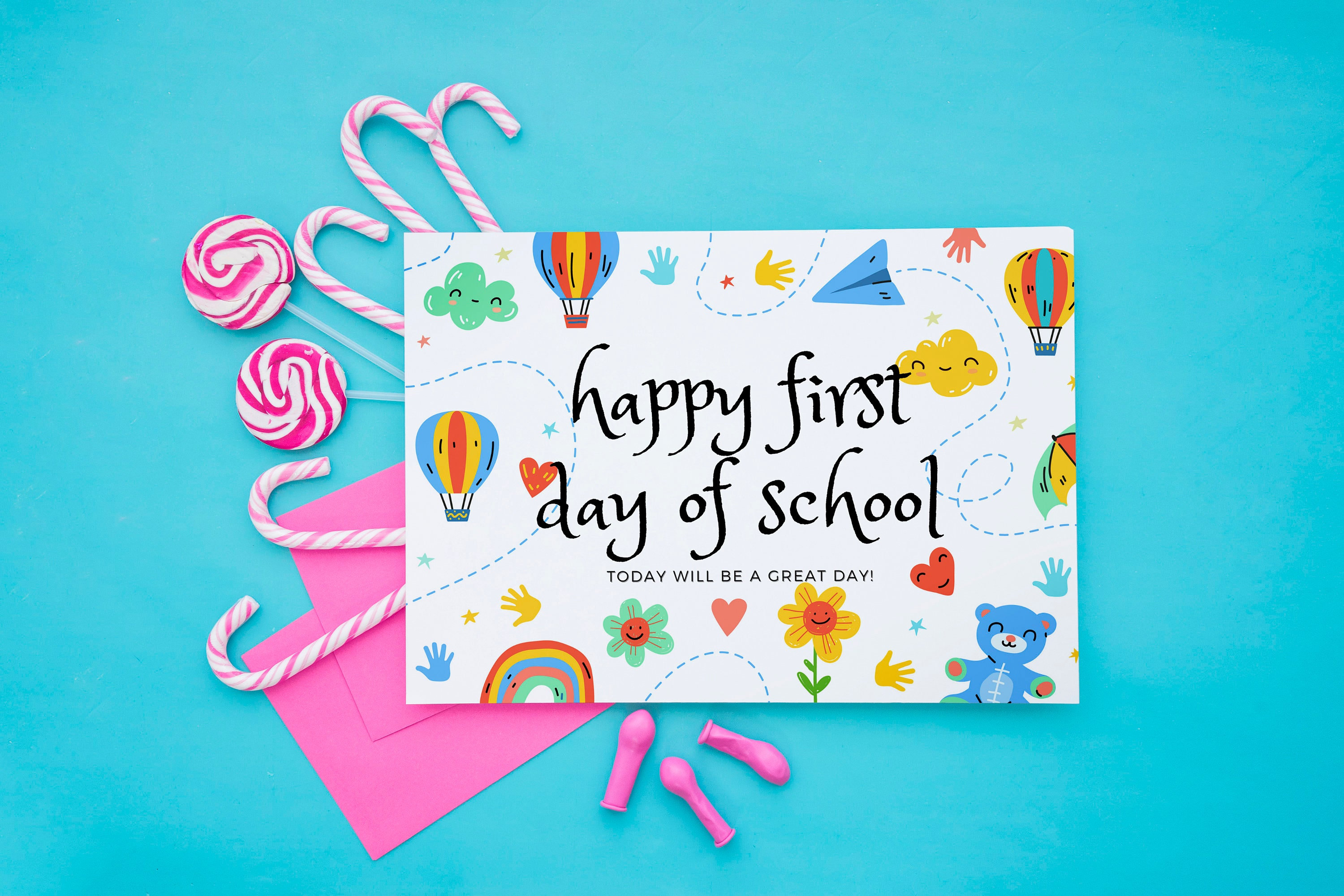 First Day of School Card Happy First Day Card Digital Back - Etsy