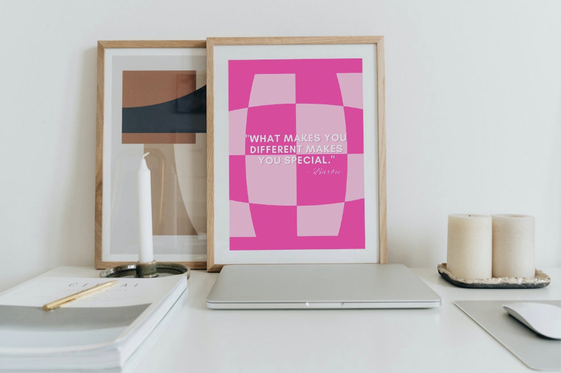 Barbie Movie Quote Poster Barbie Print Decoration Artwork - Etsy