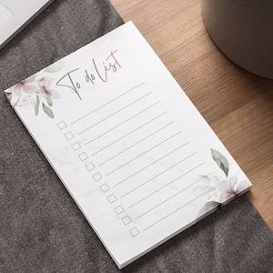 To-Do List Note Pads, Daily To-Do List Post It Notes, Daily List Sticky Note Pads, Daily List Sticky Pads, 50 Sheets