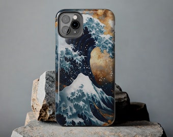 Die große Welle iPhone Hülle, Japanische Ästhetische Handyhülle, Kanagawa Welle Handyhülle, Geschenk für Japan-Liebhaber, Geschenk für Freund