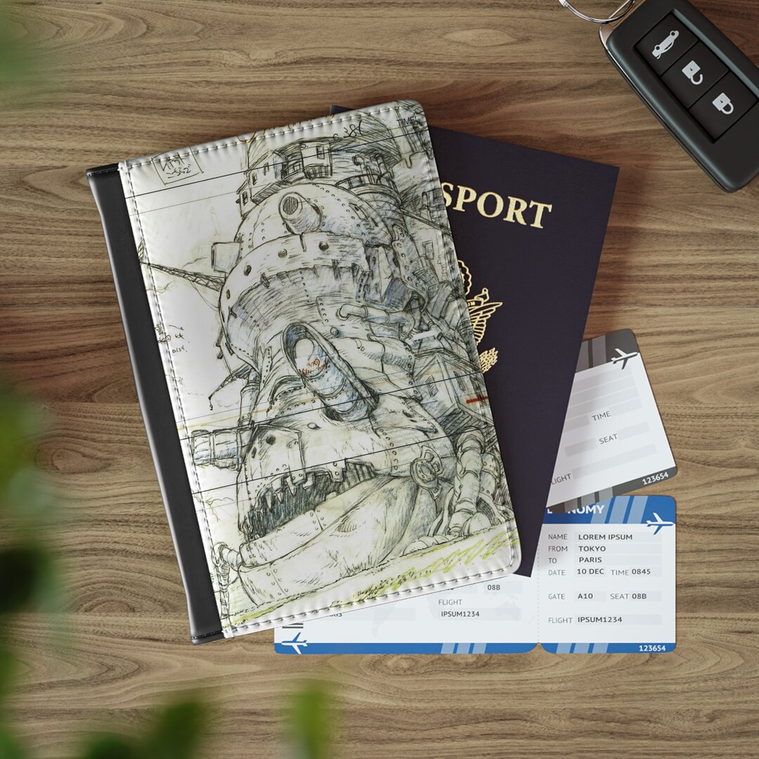 Anime Passport Cover, Anime Travel Passport Holder, RFID Wallet, Anime