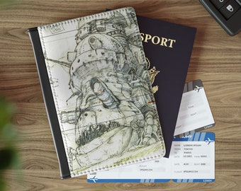 Funda de pasaporte anime, Titular de pasaporte de viaje anime, Cartera RFID, Funda de pasaporte anime, Accesorios de viaje anime