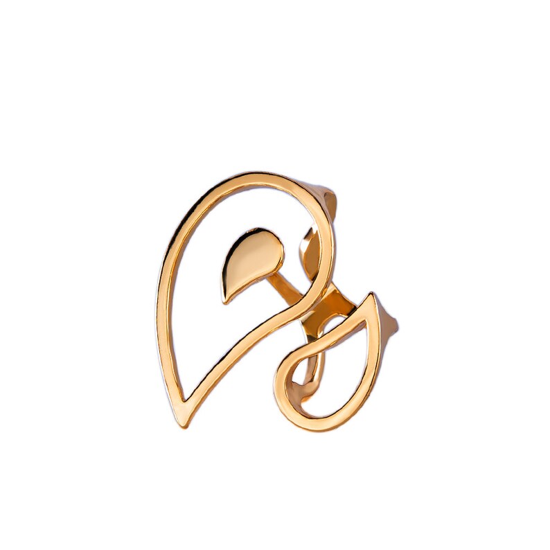 Everyday Collection Chunky Ring Designer Women's Statement Ring, Brass Minimalist Jewelry for a Fashionable Girl image 2