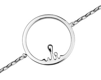 Circle Brass Bracelet - Gift for Her, Minimalist Accent - Elegant Delight Women's Jewelry, Charm bracelet, Friendship bracelet
