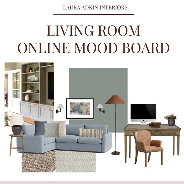 Modern Country LIVING ROOM Online Mood Board (1)