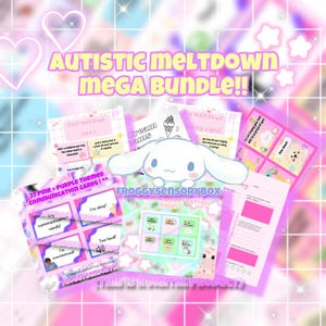 Meltdown mega bundle for autism, adhd, verbal shutdowns, non verbal!