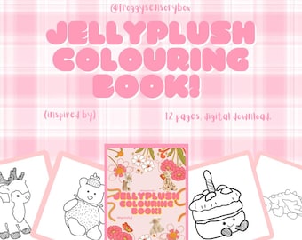 JellyPlush inspired digital colouring book !