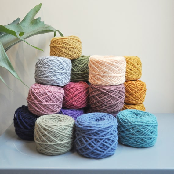 Worsted Weight Wool Weaving Yarn, 50g Skein, Rug Kilim Tapestry Wall hangings